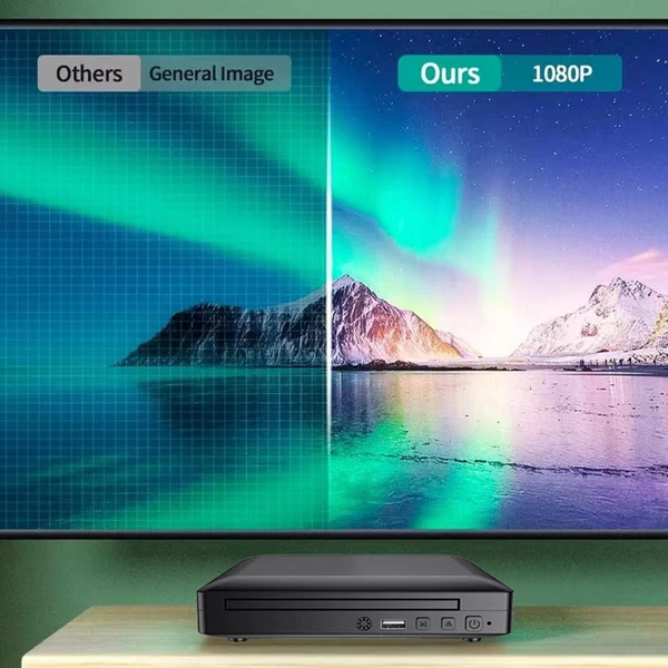 Digitális multimédia lejátszó 1080P HD AV kimenet távirányítóval