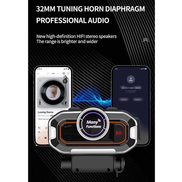V9pro okos motoros sisak Intercom BT5.0