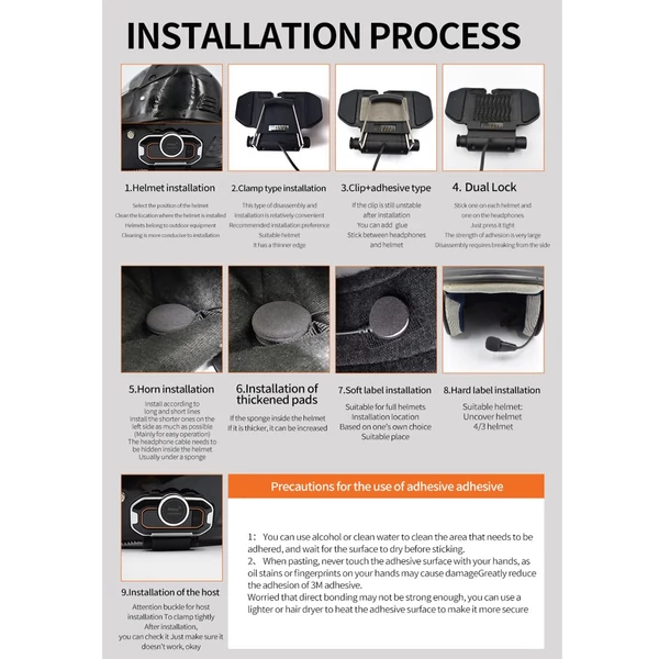 V9pro okos motoros sisak Intercom BT5.0