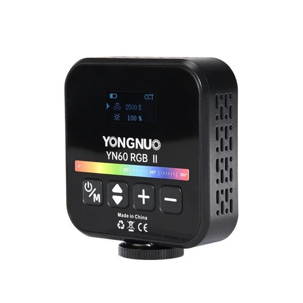 YONGNUO YN60RGB II 6W zseb LED RGB mini fényképezés, videó lámpa - Fekete