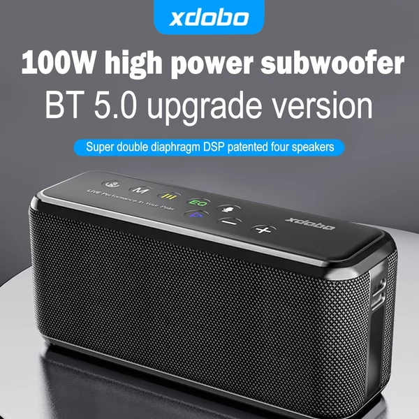 XDOBO X8 MAX hordozható 100 W-os vezeték nélküli hangszóró BT5.0 technológiával IPX5 vízálló
