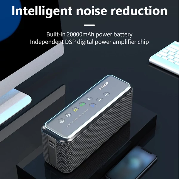 XDOBO X8 MAX hordozható 100 W-os vezeték nélküli hangszóró BT5.0 technológiával IPX5 vízálló