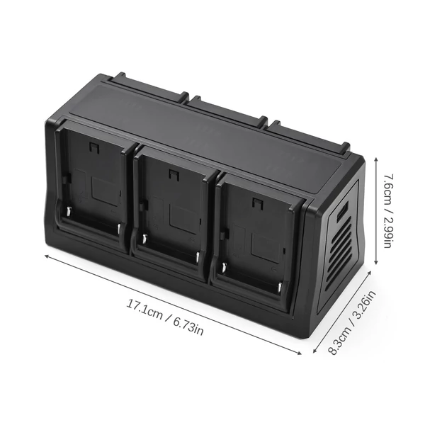 NP-F550 akkumulátortöltő 6 nyílás LED-jelzőkkel Levehető töltőtalp