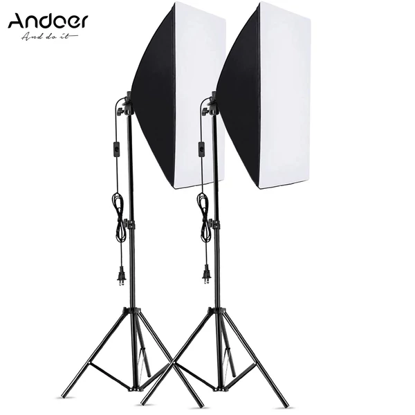 Andoer Studio fényképészeti Softbox készlet