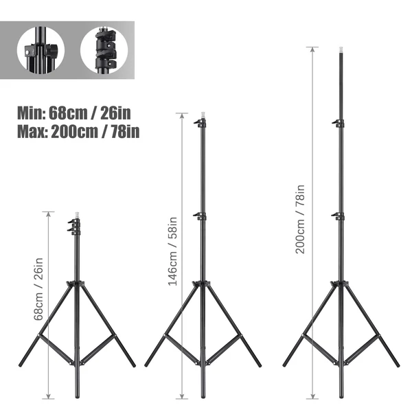 Andoer Studio fényképészeti Softbox készlet