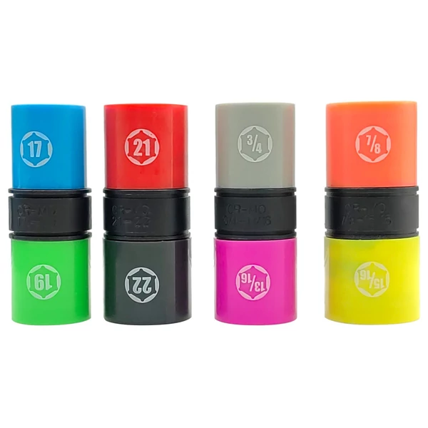 1/2 hüvelykes meghajtó ütköző aljzat készlet 6 részes CR-MO flip socket készlet