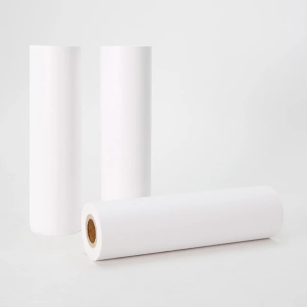 Pooli 110 * 30 mm-es fehér, nem tapadó hőpapír tekercs