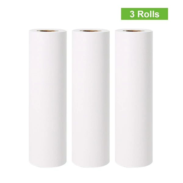 Pooli 110 * 30 mm-es fehér, nem tapadó hőpapír tekercs