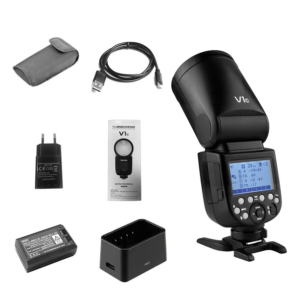 Godox V1C professzionális fényképezőgép vaku Speedlite vaku