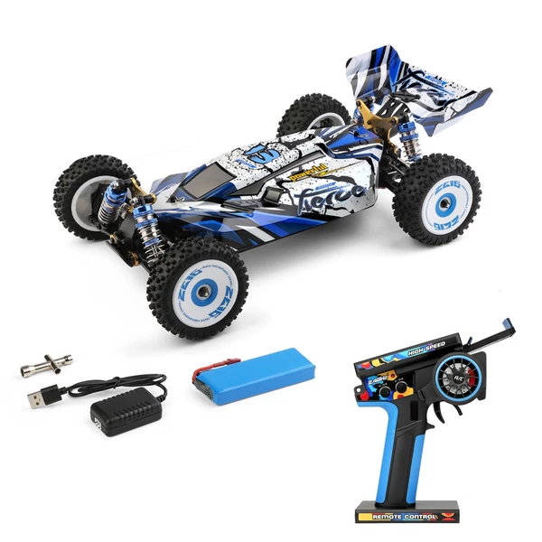 WLtoys 124017 RC autó terepjáró, nagy sebességű RC lánctalpas