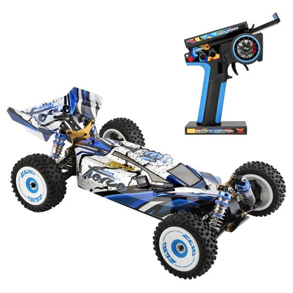 WLtoys 124017 RC autó terepjáró, nagy sebességű RC lánctalpas