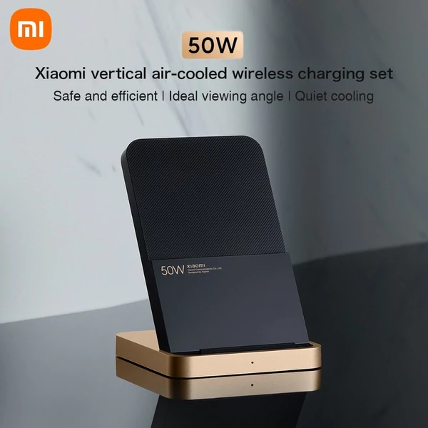 Xiaomi 50W függőleges, léghűtéses vezeték nélküli töltőkészlet - Fekete