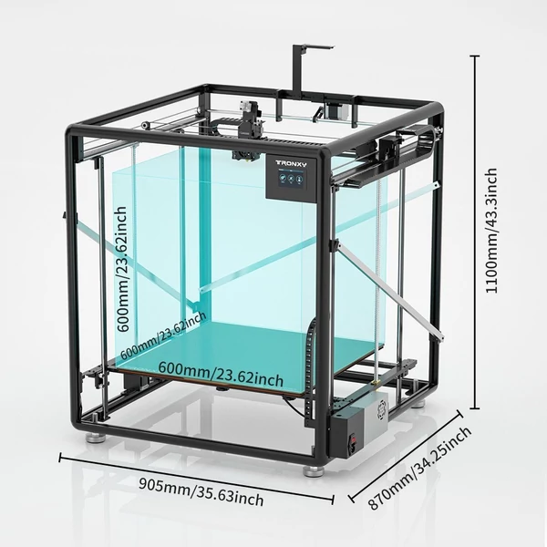 TRONXY VEHO 600 3D nyomtató 600*600*600mm nyomtatási méret