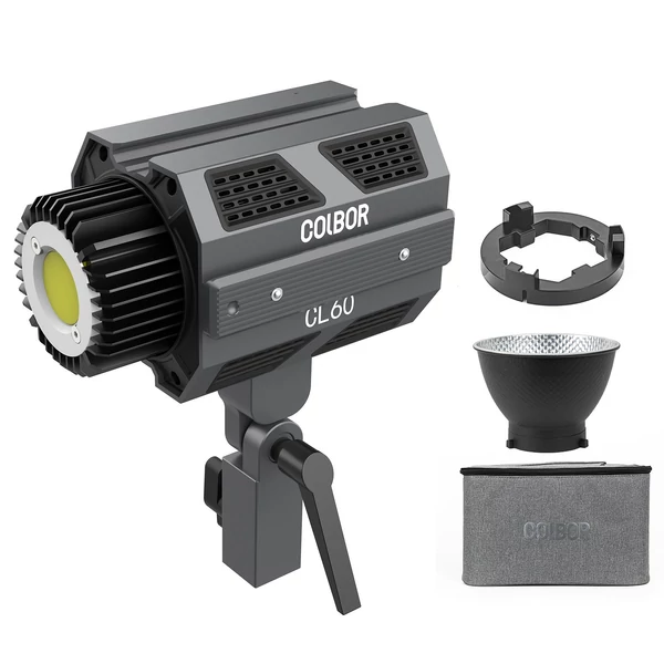 COLBOR CL60 kompakt stúdió LED videolámpa 65W fényképezési kitöltő lámpa