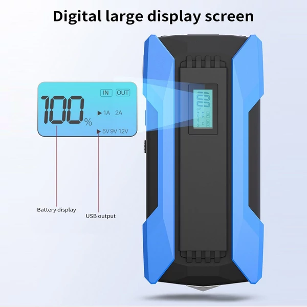 1500A Peaks 10000mAh autós indítómotor - Kék