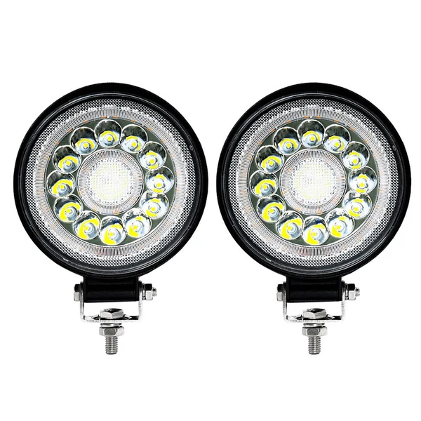 4 hüvelykes LED munkalámpa rudak 160W 16000lm vízálló (2 db) - Kerek