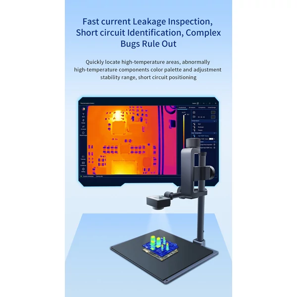 256*192 25Hz-es 3D infravörös hőkamerás elemző