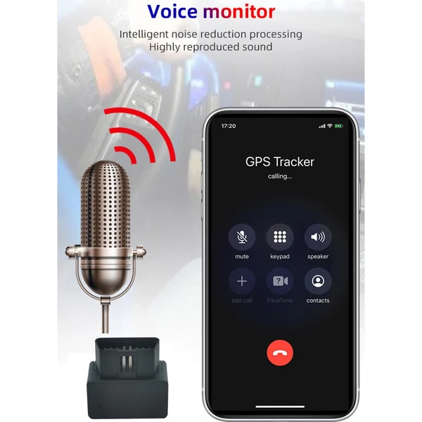 GPS nyomkövető járművekhez Valós idejű jármű OBD kis GPS