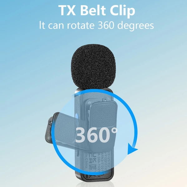 BOYA BY-V1 egy trigger, egy 2,4G vezeték nélküli mikrofonrendszer, csíptetős telefonmikrofon