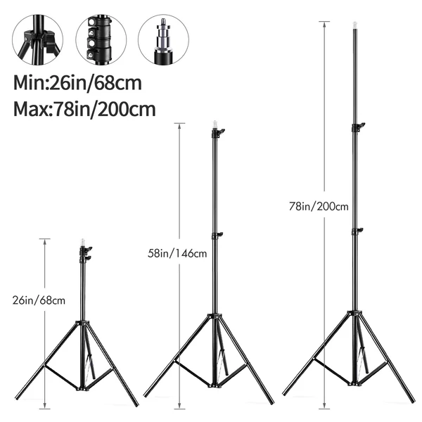 Fényképészeti lámpás Softbox világítókészlet 50 cm-es gömb alakú összecsukható Softbox készlettel