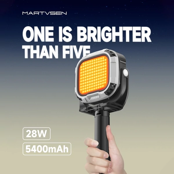 MARTVSEN R7 PRO 28W-os hordozható mágneses LED-es fénytöltő, többfunkciós kameralámpa