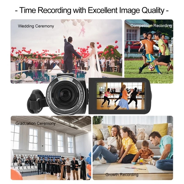 ORDRO Z82 Plus 2.7K 24MP digitális videokamera