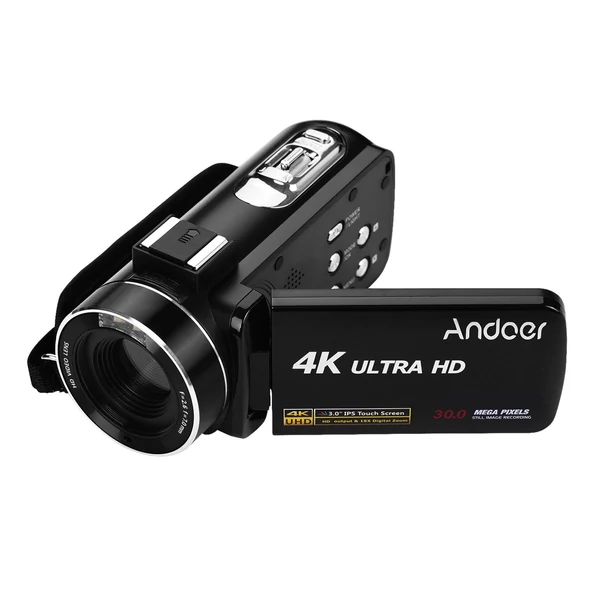 Andoer 4K Ultra HD kézi DV professzionális digitális videokamera CMOS érzékelővel