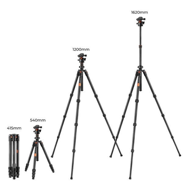 K&F CONCEPT hordozható szénszálas kameraállvány