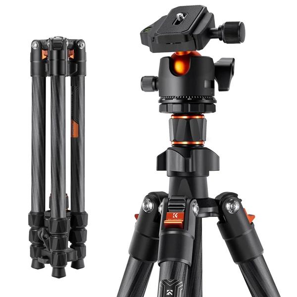 K&F CONCEPT hordozható szénszálas kameraállvány