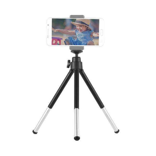 Mini 2 részből álló, kihúzható asztali állvány, tartó - Fekete
