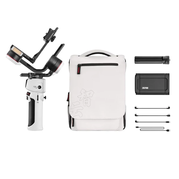 ZHIYUN CRANE-M3S COMBO kamera kézi 3 tengelyes kardánstabilizátorral, mini állvánnyal, hátizsákkal, telefonbilincssel
