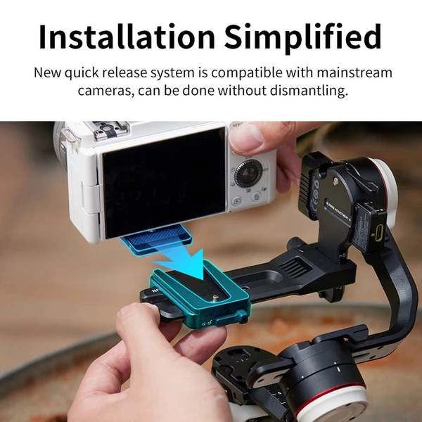 ZHIYUN CRANE-M3S COMBO kamera kézi 3 tengelyes kardánstabilizátorral, mini állvánnyal, hátizsákkal, telefonbilincssel