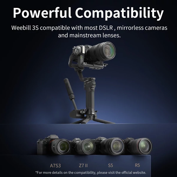 ZHIYUN WEEBILL 3S COMBO kézi kamera 3 tengelyes kardánstabilizátorral