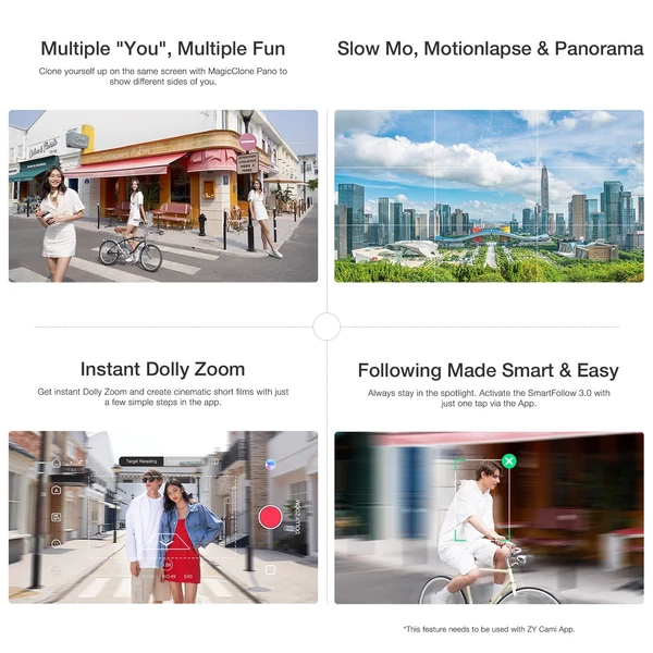 ZHIYUN SMOOTH Q3 kézi 3 tengelyes okostelefon karimbal stabilizátor