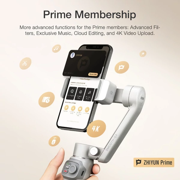 ZHIYUN SMOOTH Q3 kézi 3 tengelyes okostelefon karimbal stabilizátor