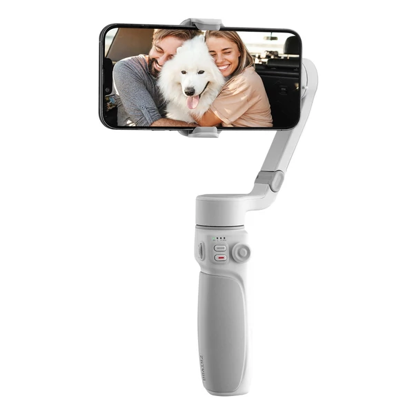 ZHIYUN SMOOTH-Q4 COMBO kézi 3 tengelyes karmantyú stabilizátor okostelefonhoz mini állvány LED-es töltőlámpa hordtáskával