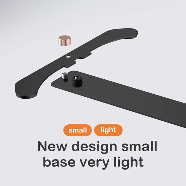 Andoer HD-M5X 36W padló LED videolámpa Félhold alakú kitöltő lámpa - Fekete