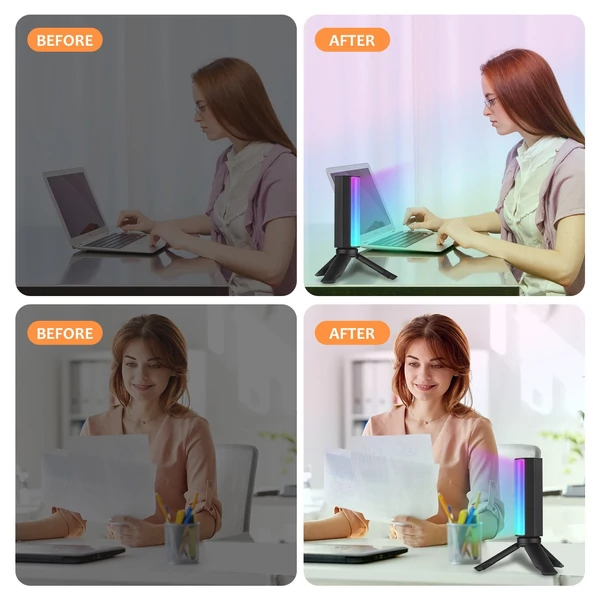 Andoer W100RGB Mini LED videolámpa, újratölthető RGB töltőlámpa
