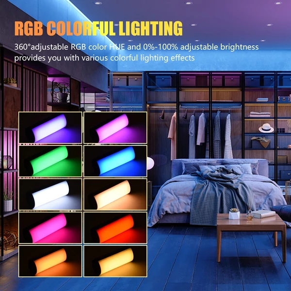 Andoer W100RGB Mini LED videolámpa, újratölthető RGB töltőlámpa