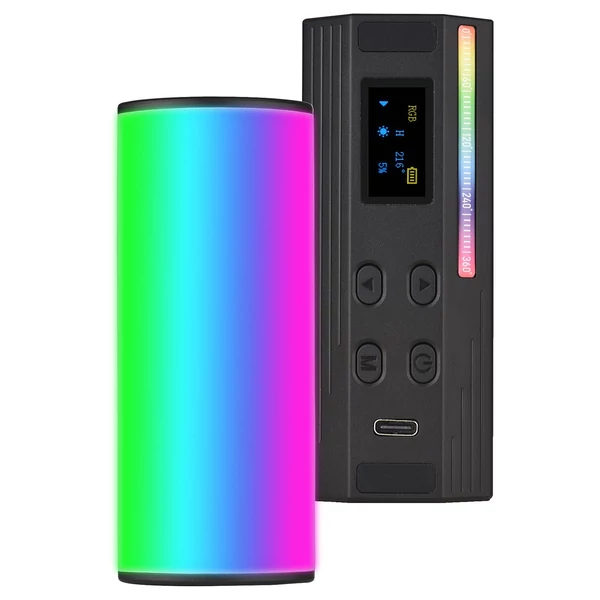 Andoer W100RGB Mini LED videolámpa, újratölthető RGB töltőlámpa