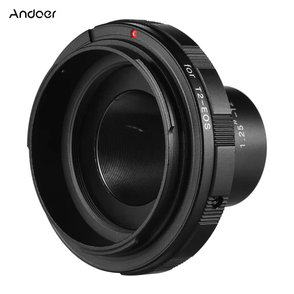 Andoer 1.25-T2-EOS adaptergyűrű fényképezési tartozék csere Canon EOS fényképezőgéphez