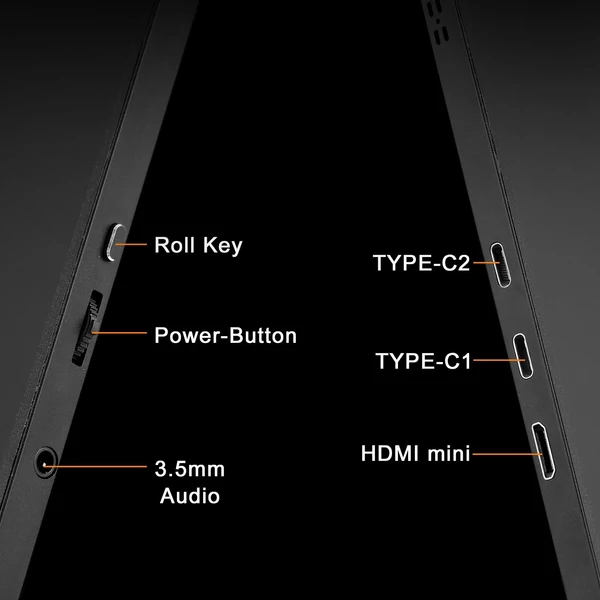 16 hüvelykes 2K hordozható USB-C ultravékony játékmonitor 120 Hz-es frissítési gyakorisággal