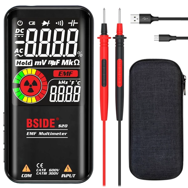 BSIDE S20 intelligens EMF multiméter elektromágneses sugárzás érzékelő