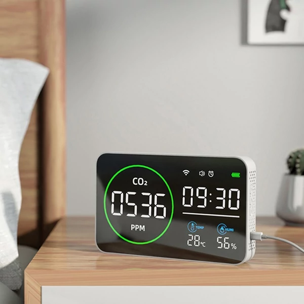 PV1000-DW intelligens WIFI nagy 4 az 1-ben szén-dioxid érzékelő