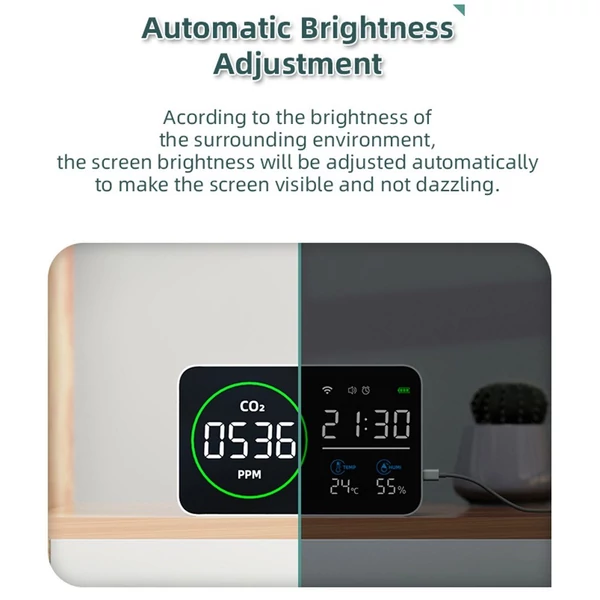 PV1000-DW intelligens WIFI nagy 4 az 1-ben szén-dioxid érzékelő