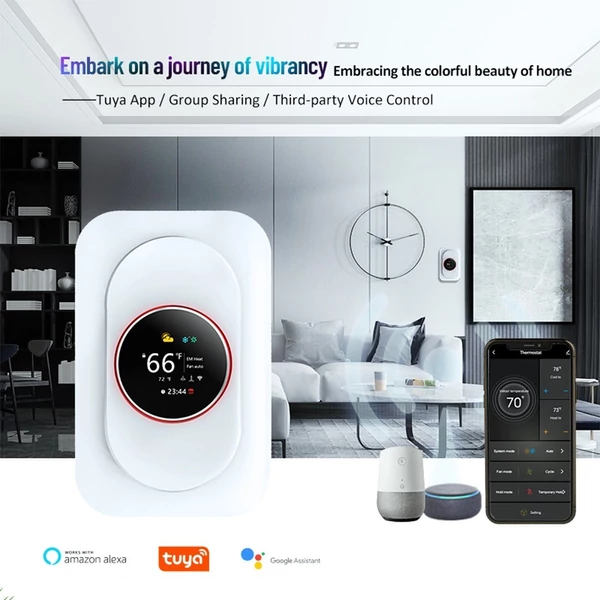 Intelligens termosztát programozható hőmérséklet-szabályozás - WiFi