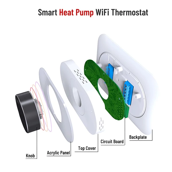 Intelligens termosztát programozható hőmérséklet-szabályozás - WiFi