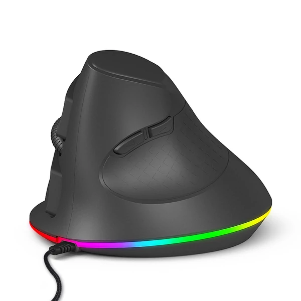 Laptophoz testreszabható RGB világítással és ergonomikus kialakítással – vezetékes egér