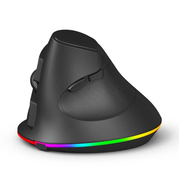 Laptophoz testreszabható RGB világítással és ergonomikus kialakítással – vezeték nélküli, kétmódusú egér