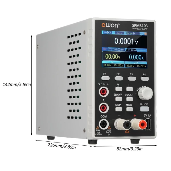 OWON programozható laboratóriumi tápegység (0-30V 0-10A) - SPM3103